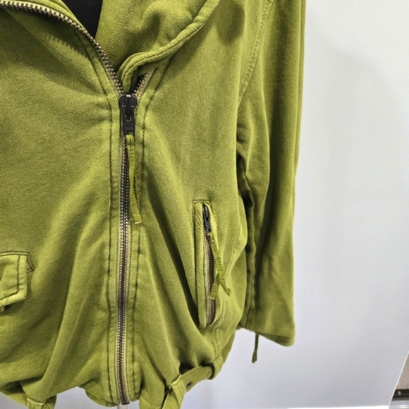 🐢 Free People- We The Free Rebel Rebel Knit Moto Jacket Top Oversized XL - Picture 15 of 17